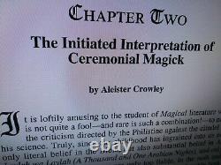 Antique book occult black magic rare esoteric manuscript goetia aleister crowley