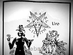 Antique book occult black magic rare esoteric manuscript satanic grimoire satana