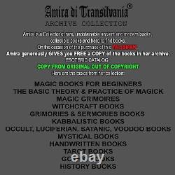 Antique book occult grimoire alien secret paranormal human literature manuscript
