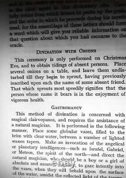 Antique book rare occult divination cartomancy tarot rider cagliostro oracle art