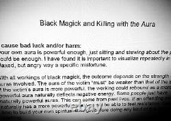 Antique book satanic grimoire black magic rare esoteric manuscript occult manual