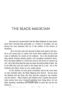 Antique book satanic grimoire black magic rare esoteric practical occult manual