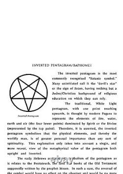 Antique book satanic grimoire black magic rare esoteric practical occult manual