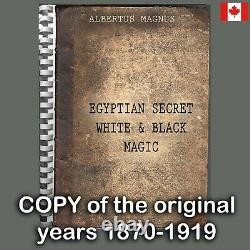 Antique book white black magic egyptian secret occult esoteric rare manuscript U