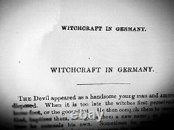 Antique book witchcraft magic occult sorcery satanic esoteric manuscript salem 1