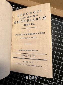 Antique books 1821 Herodoti Halicarnas Historarvm philosophy engraving