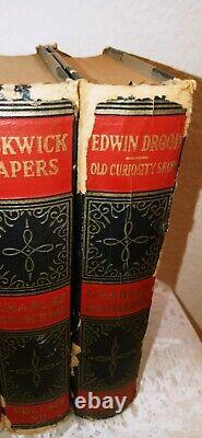 Antique c1867-1870 RARE Charles Dickens Book Set Vol 1-8 Books Inc. Estate Books