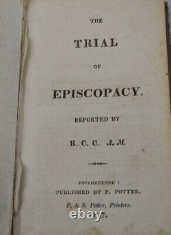 Antique rare Christrian book 1817 The Trial of Episcopacy 1st edition original