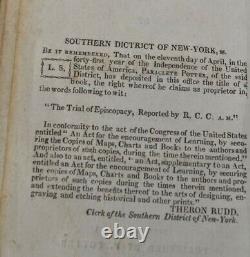 Antique rare Christrian book 1817 The Trial of Episcopacy 1st edition original