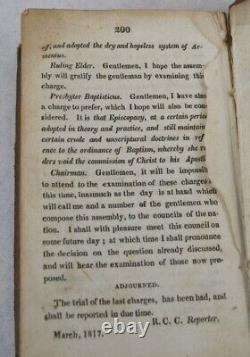 Antique rare Christrian book 1817 The Trial of Episcopacy 1st edition original