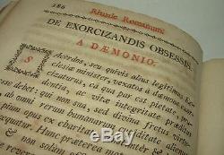 Antique rare book Rites & rituals exorcism Blessings Laudes Rituale Romanum