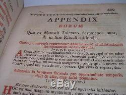 Antique rare book Rites & rituals exorcism Blessings Laudes Rituale Romanum