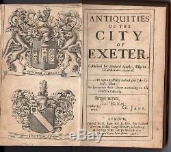 Antiquities of the City of Exeter, by Richard Izacke 1676 / 1677 RARE BOOK