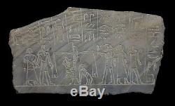 Anubis Very Rare Relief Egyptian Wall Sculpture trial of the dead Plaque book