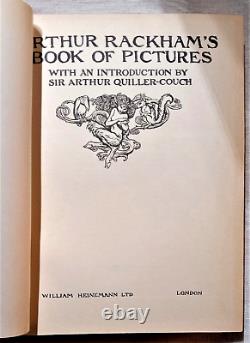 Arthur Rackham's Book Of Pictures Antique Collectible Heinemann Rare Copy 1927