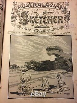 Australasian Sketcher 1886 1889. Rare/Antique Folio Of History