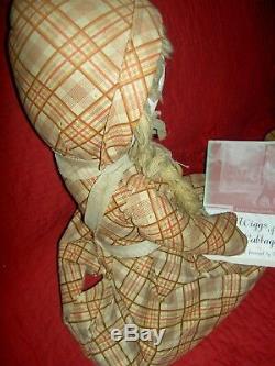 Authentic 1934 RARE labeled WIGGSIE Paramount Movie cloth doll, movie photo&book