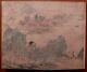 Awesome Rare Old Chinese Hand Painting Landscape Book Mark Qianweicheng Kk468