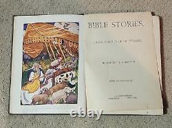 BIBLE STORIES-In Words Of One Syllable-Antique-1900-RAREHardcover