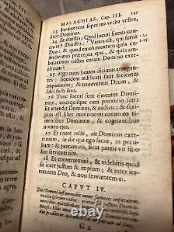 BIBLIA SACRA Antique Book Prophetae minores Antique Collection Rarity