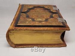 Beautiful Antique 1890 Finnish Language Family Bible Aj Holman & Co Rare Biblia