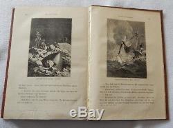 Beautiful Antique Book 1874/1875 JULES VERNE German Von der Erde zum Monde RARE