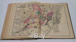 Beers, F. W. State Atlas of New Jersey 1872 Maps Book City County Rare Vintage