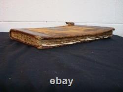 Big 18x13x3 Antique Scrap Book Year c. 1900 Rare Whitney Family Mormon California