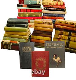 Book Lot of 50 Hardcover Vintage Rare Old Antique RANDOM Mixed Colors Genres