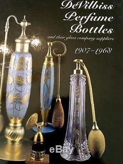 Book Piece Rare 1926 Fry Foval DeVilbiss Opalescent Art Deco Perfume Bottle
