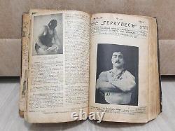Book Sport Magazines Hercules Russian Empire Vintage Antique Old Rare Retro