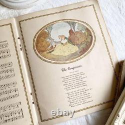 Books Beautiful Sheet Music With Rare Illustrations Old Book Antique Vintage jpn