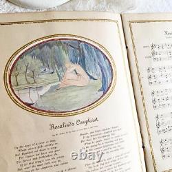 Books Beautiful Sheet Music With Rare Illustrations Old Book Antique Vintage jpn