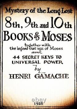 Books Rare Antique Da Collection Esotericism Jewish Magic Occult Book Of Moses
