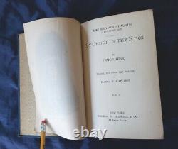 By Order of the King by Victor Hugo RARE Antique 1888 Victorian Classic Blue