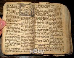 C1670-1750s HOLY BIBLE New Testament GERMAN Pennsylvania ANTIQUE Woodcuts RARE