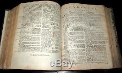 C1762 HOLY BIBLE Fine Binding LEATHER English ANTIQUE Book of Common Prayer RARE