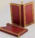 C1850 Miniature Antique Book Leather Romance Slipcase Steel Plate Songs Rare Vtg