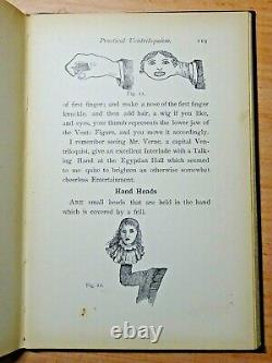 C1893 Practical Ventriloquism MAGIC Rare CURIO Arcane ILLUSTRATED Antique Book