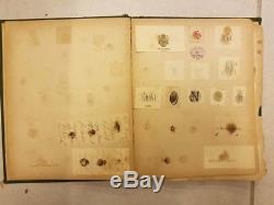 C1897 ANTIQUE Vintage Hundreds of Letter Head Logos Scrap Book Rare