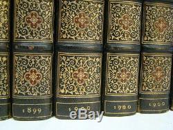 CHARLES LAMB WORKS Leather Set ANTIQUE FINE BINDINGS Edition Deluxe 1899 Rare