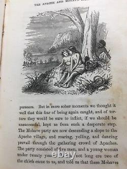 Captivity of the Oatman Girls R. B. Stratton 1859 Rare 3rd Ed. Antique Book