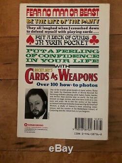Cards as Weapons Ricky Jay 1977 -vintage & rare magic book