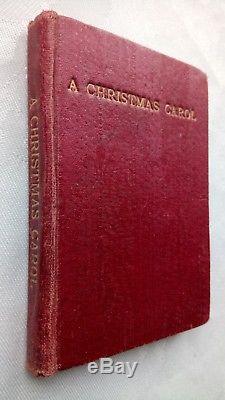 Charles Dickens A Christmas Carol Miniature Antique C1900 Rare Ills M Jameson