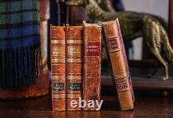 Charming Collection of Antique Leather Spine Books