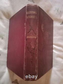 Christmas Stories By Charles Dickens Rare Antique Children's Book Circa 1900