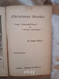 Christmas Stories By Charles Dickens Rare Antique Children's Book Circa 1900