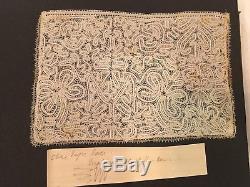 Cloth Bound Lace Sample book 16th-19th centuries. 163 pieces of very rare lace