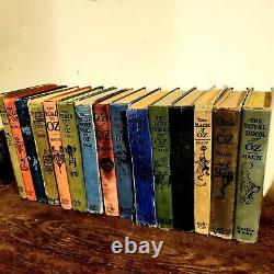 Complete 15 Antique OZ Book Collection Color Plates L. Frank Baum 1st Editions