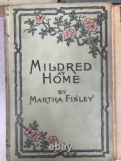 Complete Antique 7 book Mildred's Elise Series -Martha Finley 1876-1910 lot Rare